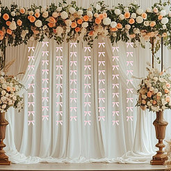 Bowknot Polyester Hanging Streamer&nbsp;DIY-WH0349-504C