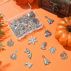 40Pcs 15 Styles Tibetan Style Christmas Alloy Pendants&nbsp;TIBEP-FS0001-42