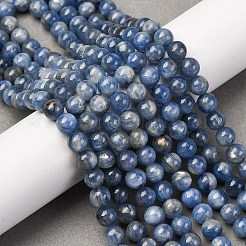 Natural Kyanite/Cyanite/Disthene Round Beads Strands&nbsp;G-O017-6mm-04D