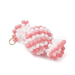 Glass Seed Beaded Candy Pendants&nbsp;PALLOY-MZ00982-01