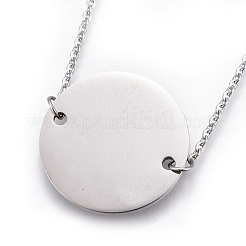 Non-Tarnish 304 Stainless Steel Pendant Necklaces&nbsp;NJEW-E141-41P
