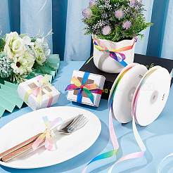 50 Yards Gradient Color Polyester Ribbon&nbsp;OCOR-WH0070-45B