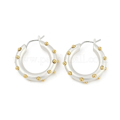 Brass Ring Hoop Earrings&nbsp;EJEW-Q391-22S