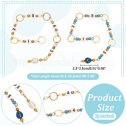 Acrylic Beaded Knitting Row Counter Chains&nbsp;HJEW-AB00591