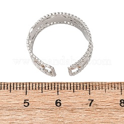 304 Stainless Steel Cuff Ring Components&nbsp;STAS-P452-02P