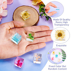 5Pcs 5 Colors Resin Cube Fridge Magnet Home Decoration Accessoriesa&nbsp;FIND-TA0005-87