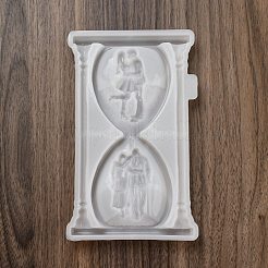 Valentine's Day Couple Sand Glass Shape Display Decoration DIY Silicone Statue Mold&nbsp;LS-DIY-K072-03