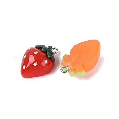 Spray Painted Opaque Resin Pendants&nbsp;RESI-Q232-01