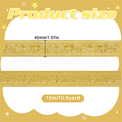10M Vintage Jacquard Polyester Ribbon&nbsp;OCOR-DR0001-31A