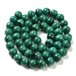 Natural Malachite Beads Strands&nbsp;G-F571-27A1-7mm