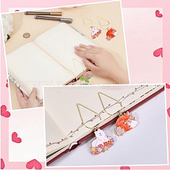10Pcs 5 Styles Carbon Steel Paper Clips&nbsp;AJEW-CP00015