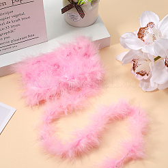 Turkey Feathers Fluff Boa for Dancing&nbsp;AJEW-WH0470-44A
