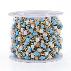 Handmade Glass Seed Beaded Chains&nbsp;CHC-H102-17G