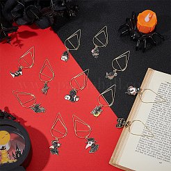 12Pcs 12 Styles Gothic Style Iron Paper Clips&nbsp;AJEW-AR00005