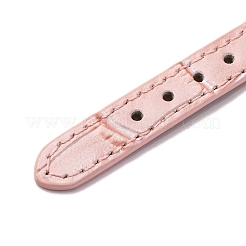 Leather Textured Bracelet Straps Slide Wristbands for Slide Charms&nbsp;AJEW-K232-01G-09