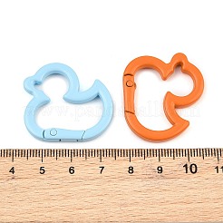 Spray Paint Alloy Spring Gate Rings&nbsp;AL-CBA9266-04