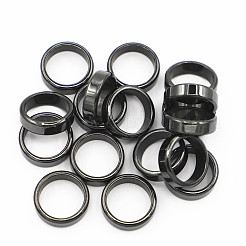 Non-Magnetic Synthetic Hematite Plain Band Ring&nbsp;LS-FIND-PW0021-11E
