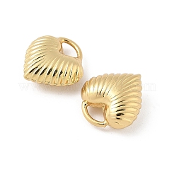 Heart Brass Pendants&nbsp;KK-M327-02B-G
