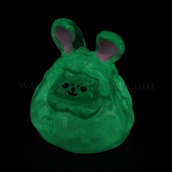 Luminous Resin Cute Little Rabbit Ornaments&nbsp;RESI-I054-01D