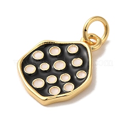 Brass Enamel Pendants&nbsp;KK-U027-21G-01