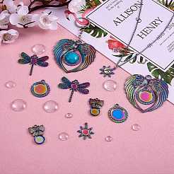 DIY Rainbow Color Pendant Making Kit&nbsp;DIY-SZ0007-58