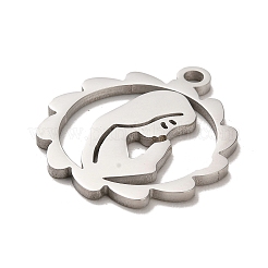 Non-Tarnish 304 Stainless Steel Pendants&nbsp;STAS-B054-08P