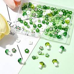 156Pcs 9 Styles Handmade Millefiori Glass Bead Strands&nbsp;LAMP-FS0001-49