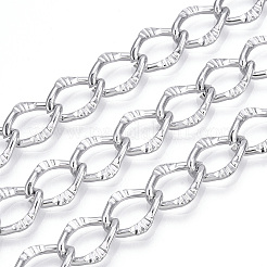 Aluminium Textured Curb Chains&nbsp;CHA-T001-43S