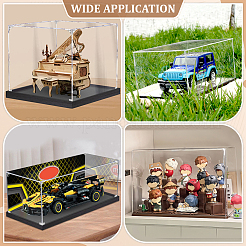 Rectangle Transparent Acrylic Toys Action Figures Display Boxes&nbsp;ODIS-WH0079-067
