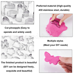 15Pcs 15 Style 430 Stainless Steel Cookie Cutters&nbsp;DIY-PH0010-18