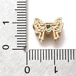 Brass Glass Beads&nbsp;KK-M318-41G-02