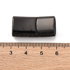 Ion Plating(IP) 304 Stainless Steel Magnetic Clasps with Glue-in Ends&nbsp;STAS-G136-05B