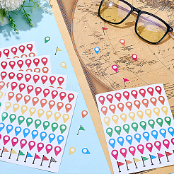 4 Sets Paper Self-Adhesive Stickers&nbsp;DIY-PH0036-05