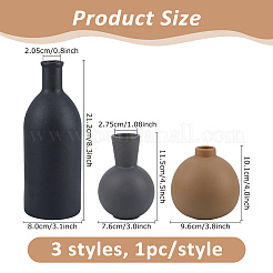 3Pcs Ceramics Vases Display Decorations&nbsp;AJEW-WH0816-601