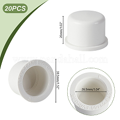 Plastic Pipe End Cap Plug&nbsp;FIND-WH0148-224B