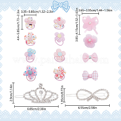 2Pcs 2 Styles Alloy Hair Barrettes&nbsp;PHAR-DR0001-01