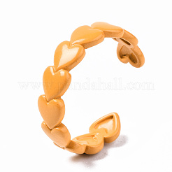 Spray Painted Brass Cuff Rings&nbsp;RJEW-S044-143