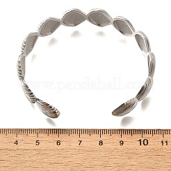 Brass Cuff Bangles for Women&nbsp;BJEW-U018-03P