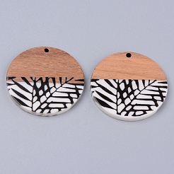 Resin & Walnut Wood Pendants&nbsp;RESI-R428-09