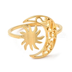 304 Stainless Steel Open Cuff Rings&nbsp;RJEW-P093-01G