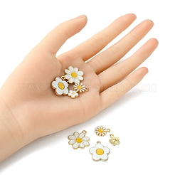 8Pcs 4 Styles Alloy Enamel Charms&nbsp;ENAM-YW0003-11