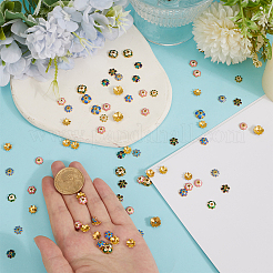 96Pcs 12 Styles Alloy Enamel Bead Caps&nbsp;FIND-ME0002-76