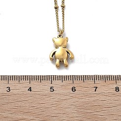 Ion Plating(IP) 304 Stainless Steel Pendant Necklace&nbsp;NJEW-K255-22G