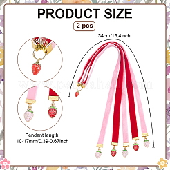 2Pcs 2 Colors Velvet Bookmarks&nbsp;AJEW-ME00004