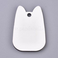 DIY Sublimation Double-Sided Blank MDF Keychains&nbsp;KEYC-WH0016-31