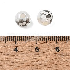 Sports Printed ABS Plastic Beads&nbsp;PL-CBA1C22-05