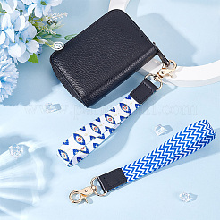 2Pcs 2 Colors Nylon Hand Wrist Lanyard for Phone Decoration Key Chain&nbsp;FIND-GO0001-01B