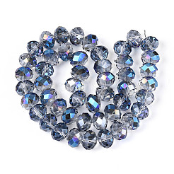 Transparent Glass Rondelle Beads Strands&nbsp;EGLA-T029-14mm-13T-01