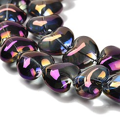 Electroplate UV Plating Glass Beads Strands&nbsp;EGLA-B008-01A-FR05