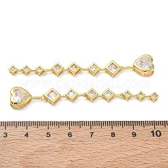 Brass Micro Pave Cubic Zirconia Big Pendants&nbsp;CU-CBA84C5-11G-02